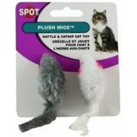 SPOT Smooth Plush Mice W/ Catnip 2957
